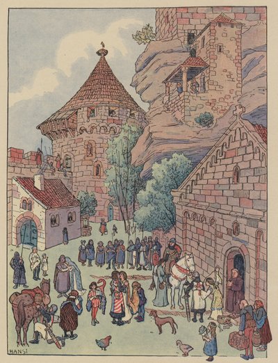 Partenza del Cavaliere di Hohbarr per le Crociate da Jean Jacques Waltz