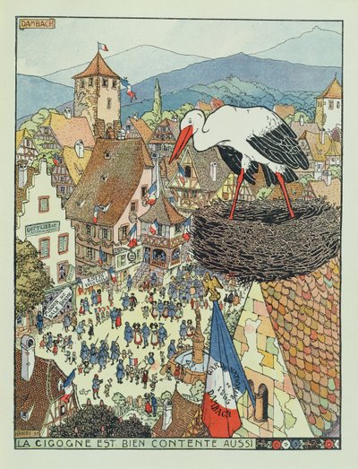 Ingresso delle truppe francesi a Dambach, Alsazia da Jean Jacques Waltz