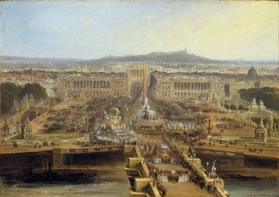 Celebrazione per la nuova Costituzione, Place de la Concorde, 21 maggio 1848 da Jean Jacques Champin