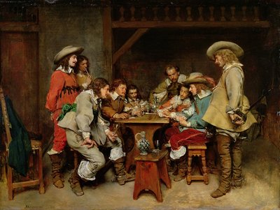 Innocenti e Baro: Una Partita di Piquet da Jean Louis Ernest (after) Meissonier