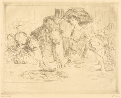 Al tavolo da gioco (2ª tavola) (At the Gambling Table) (seconda tavola) da Jean-Louis Forain