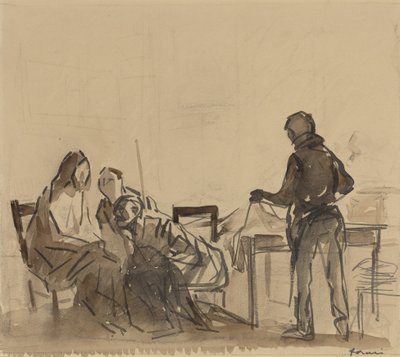 Prima del Pasto a Emmaus da Jean-Louis Forain