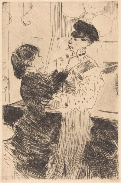 Il nodo della cravatta da Jean-Louis Forain