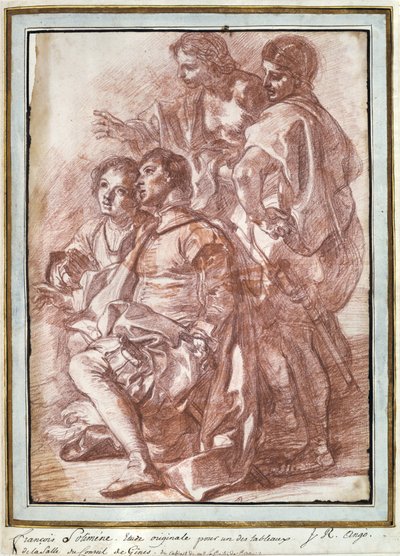 Cristoforo Colombo sbarca in America, 1494 (matita rossa) da Jean Robert Ango