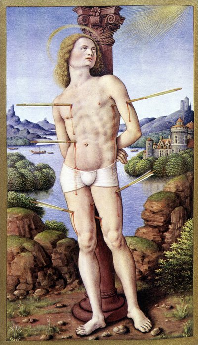 San Sebastiano - in “The Hours of Anne of Brittany” da Jean (after) Bourdichon