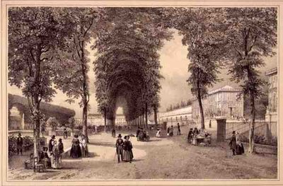 Veduta dei Jardins des Plantes, pubblicata da Auguste Bry da Jean (after) Jacottet