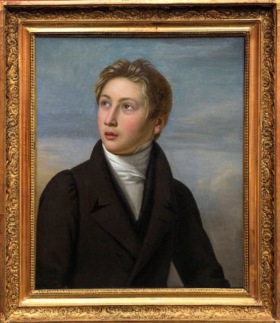 Il ritratto di Liszt bambino - Ritratto di Franz Liszt, di Jean Vignaud nel 1826 - Museo di Belle Arti di Nîmes da Jean (after) Vignaud