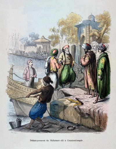 Maometto Ali arriva a Costantinopoli, c1847 da Jean Adolphe Beauce
