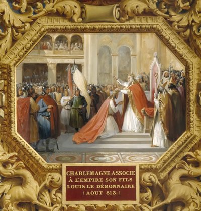 Carlo Magno incorona suo figlio Ludovico il Pio nell