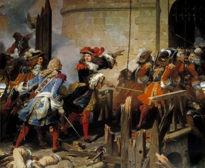 Assalto di Valenciennes da parte di Luigi XIV il 17 marzo 1677 da Jean Alaux