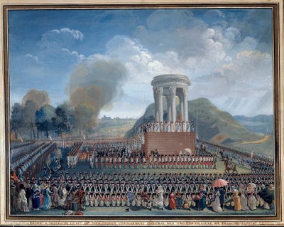 Festa della Federazione a Besançon 14/07/1790 da Jean Alexis Cornu