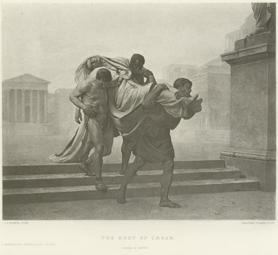 Il corpo di Cesare da Jean Andre Rixens