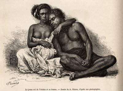 Il giovane re di Vaitatu, sull
