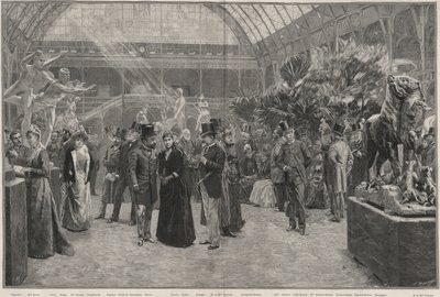 Il Giorno di Apertura della Società Nazionale delle Belle Arti al Palais des Champs-Elysées, Parigi da Jean Andre after Rixens