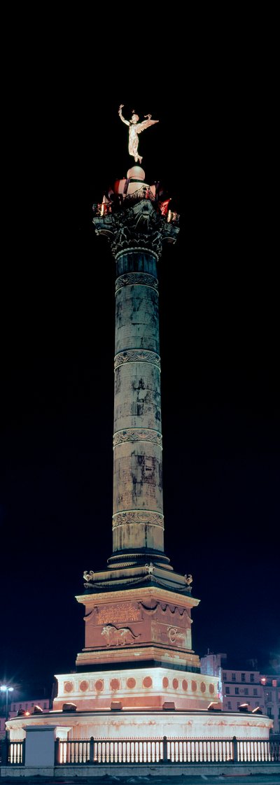 Veduta della colonna di luglio in Place de la Bastille a Parigi da Jean Antoine Alavoine