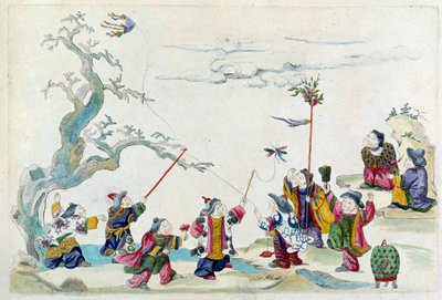 Disegno da un vaso cinese: festa da Jean Antoine Fraisse