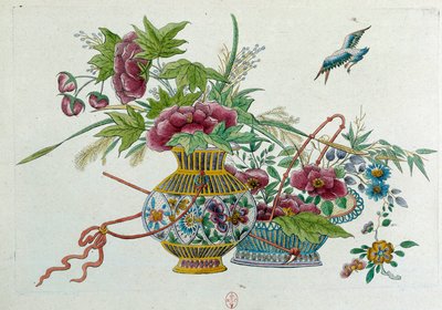 Fiori in un vaso da Jean Antoine Fraisse