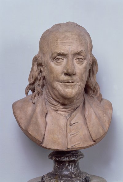 Busto di Benjamin Franklin (1706-90) 1778 da Jean Antoine Houdon