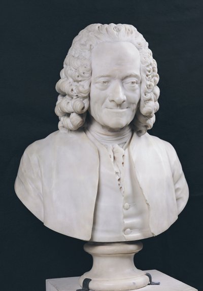Busto di François Marie Arouet de Voltaire (1694-1778) 1778 da Jean Antoine Houdon