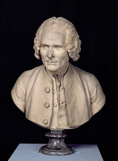 Busto di Jean Jacques Rousseau (1712-78) da Jean Antoine Houdon
