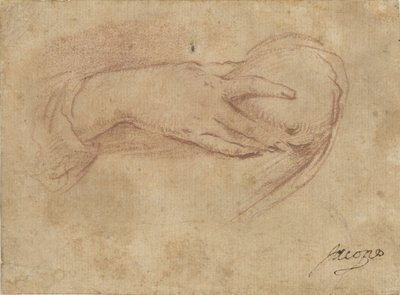 Mano su un seno da Jean Antoine Watteau (rejected attribution)
