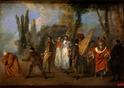 Una satira sui medici, c1708 da Jean Antoine Watteau
