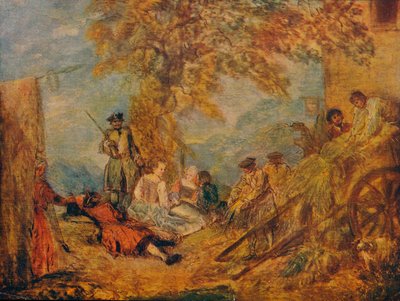 Scena di campo, XVII secolo da Jean Antoine Watteau