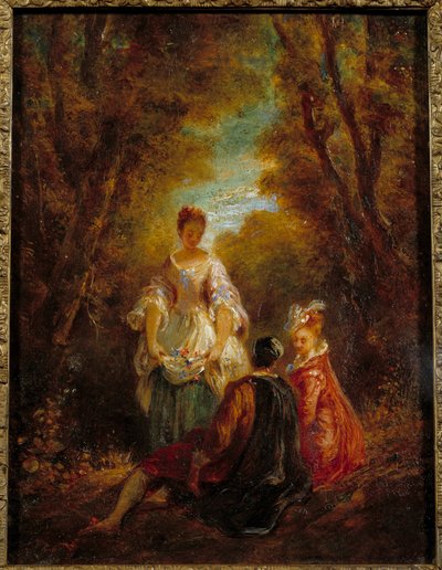 Personaggi in un parco da Jean Antoine Watteau
