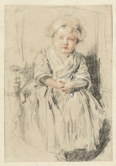 Bambino seduto su una sedia da Jean Antoine Watteau