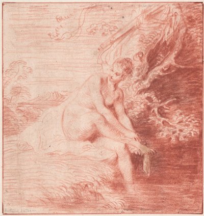 Diana che fa il bagno, c. 1716 da Jean Antoine Watteau