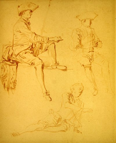 Studi di figure da Jean Antoine Watteau