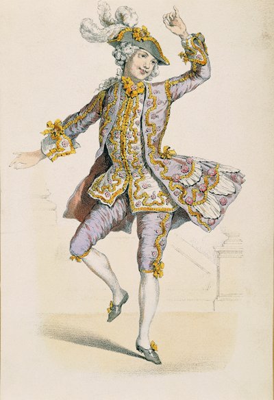 Contadino galante, da un disegno di Jean Antoine Watteau da Jean Antoine Watteau