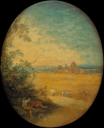 Fienai in un campo, estate da Jean Antoine Watteau