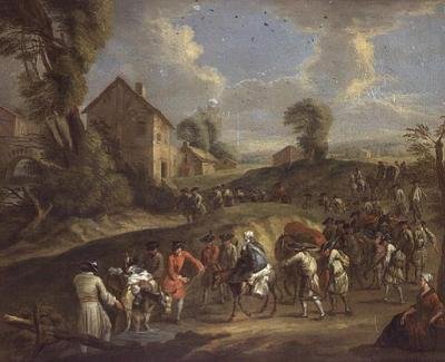 Fanteria in marcia da Jean Antoine Watteau