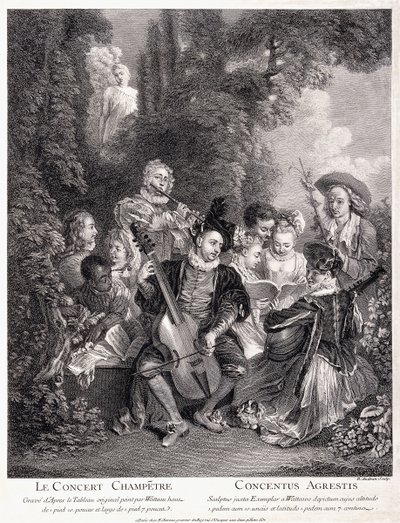 Il Concerto Campestre da Jean Antoine Watteau