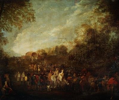 Truppe in Marcia da Jean Antoine Watteau