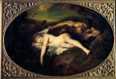 Ninfa e satiro o Giove e Antiope da Jean Antoine Watteau
