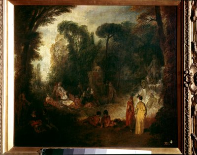 Festa in un parco da Jean Antoine Watteau
