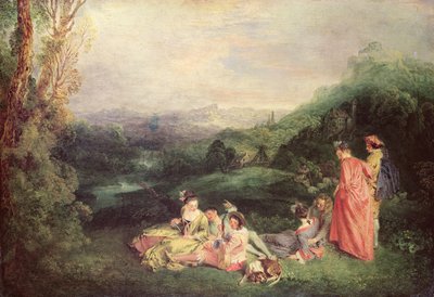 Amore Pacifico, c.1718-19 da Jean Antoine Watteau