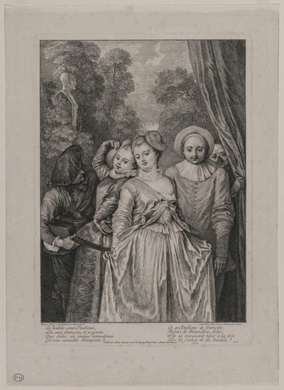 I vestiti sono italiani da Jean Antoine Watteau