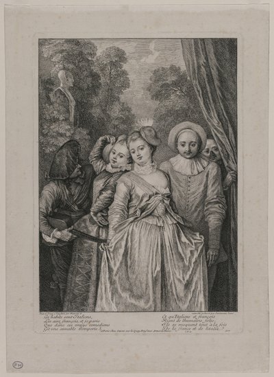 I vestiti sono italiani da Jean Antoine Watteau