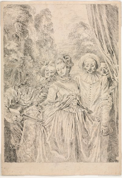 Gli abiti sono italiani da Jean Antoine Watteau