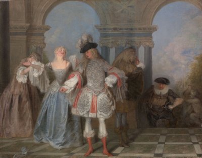 I Comici Francesi, c.1720 da Jean Antoine Watteau