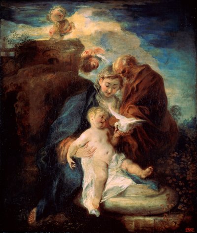 La Sacra Famiglia si riposa durante la fuga in Egitto, 1719 da Jean Antoine Watteau