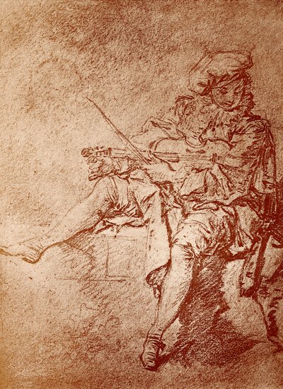 Il violinista da Jean Antoine Watteau