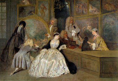 La scelta (dettaglio) da Jean Antoine Watteau