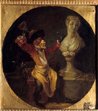 La scimmia scultrice da Jean Antoine Watteau