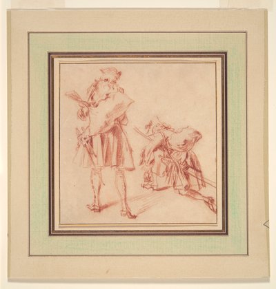 Due reclute da Jean Antoine Watteau