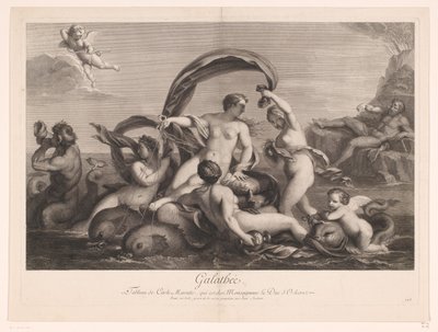 Galatea osservata da Polifemo da Jean Audran