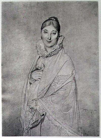 Ritratto di una donna da Jean Auguste Dominique (after) Ingres